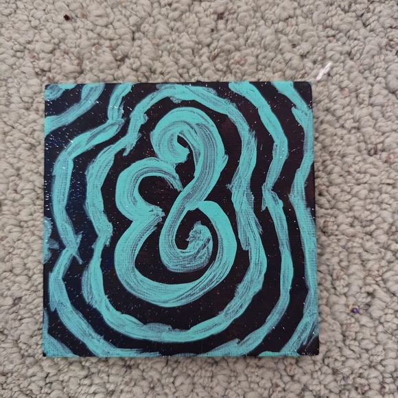 Original Art. 4" x 4". Ariel de Boer. - Picture 3 of 3